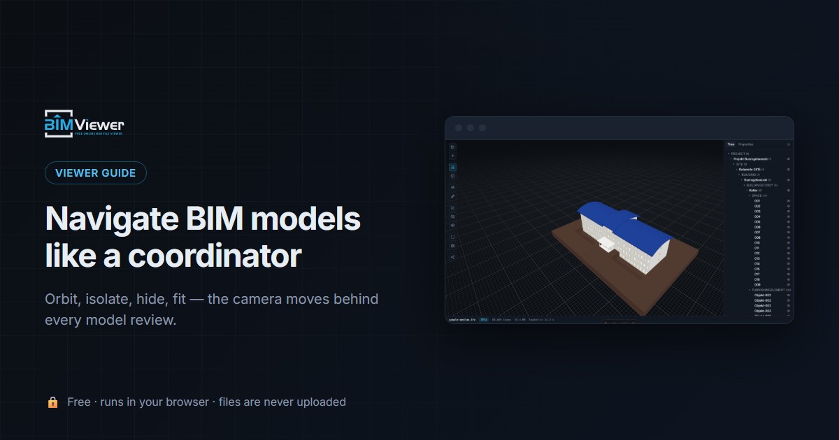 BIM viewer navigation: explore your models