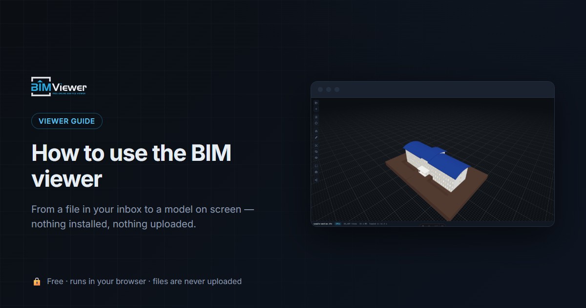 How to use the BIM viewer