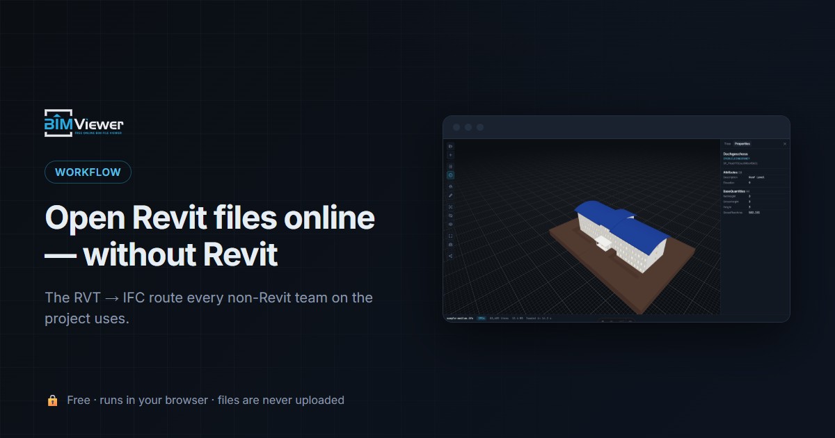 How to open a Revit file online — without Revit